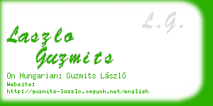 laszlo guzmits business card