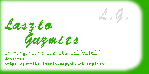 laszlo guzmits business card